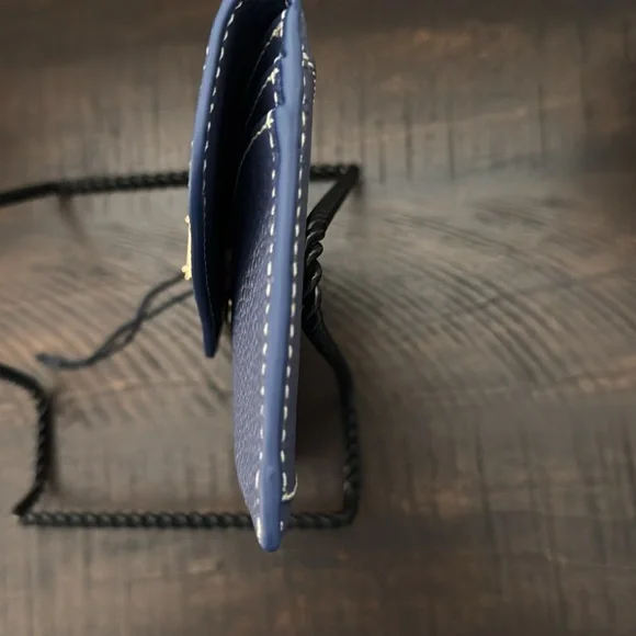 Dooney & Bourke Blue Pebbled Leather Wallet - Picture 6 of 9